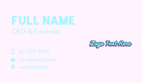 Funky Fashion Wordmark Business Card Image Preview