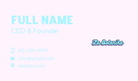 Funky Fashion Wordmark Business Card Image Preview