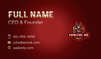 Gaming Female Valkyrie Business Card Image Preview