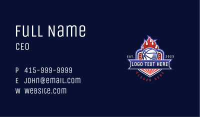 Basketball Competition League Business Card Image Preview