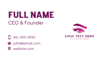 Eyelash Makeup Beauty Salon Business Card Design