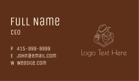 Sheriff Hat Line Art Business Card Image Preview