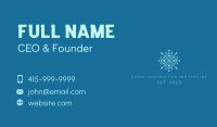 Blue Geometric Snowflake Business Card Image Preview