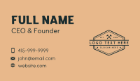 Carpenter Tools Workshop  Business Card Image Preview