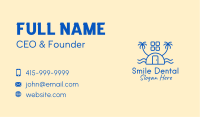 Blue Beach House  Business Card Image Preview