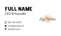 Beauty Apparel Wordmark Business Card Image Preview