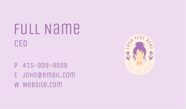 Hair Wig Dye Business Card Design Image Preview