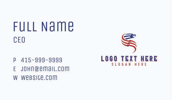 American Eagle Aviation Business Card Design Image Preview