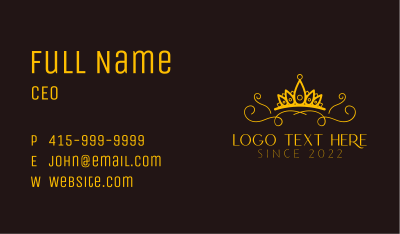 Golden Crown Jewelry Business Card