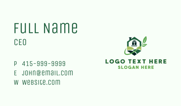 Greenhouse Plant Landscaping  Business Card Design Image Preview