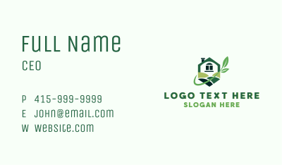 Greenhouse Plant Landscaping  Business Card Image Preview