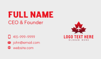 Flying Airplane Canada Business Card Image Preview