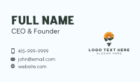 Mountain Trekking Locator Business Card Image Preview