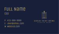 Luxury perfume logo with bottle design and business card template