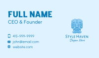 Blue Male Salon  Business Card Image Preview