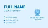 Blue Male Salon  Business Card Design