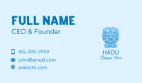 Blue Male Salon  Business Card Image Preview