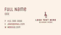 Music Note App Business Card Image Preview