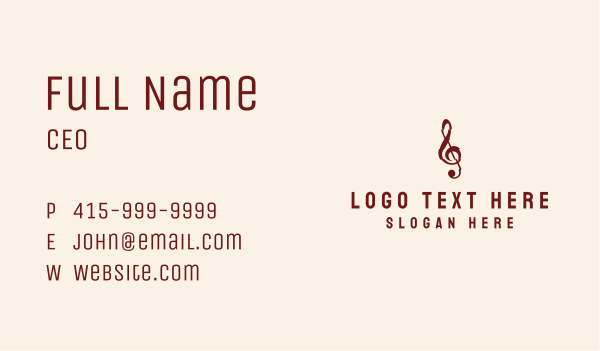 Music Note App Business Card Design Image Preview