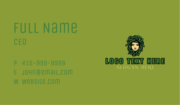 Greek Mythology Medusa Business Card Design Image Preview