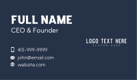 White Generic Brand  Business Card Image Preview