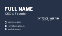 White Generic Brand  Business Card Image Preview