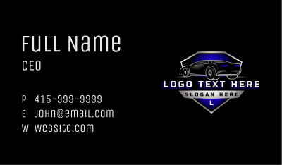 Race Car Vehicle Business Card Image Preview