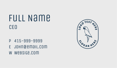 Tropical Bird Brand Business Card Image Preview