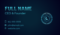 Cyber Tech Gaming Business Card Design