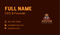 King Skull Crown Business Card Image Preview
