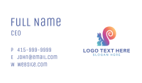 Gradient Squirrel Animal Business Card Image Preview