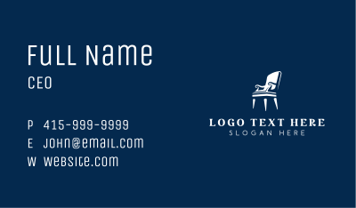 Chair Seat Upholstery Business Card Image Preview