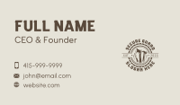 Rustic Carpenter Tools  Business Card Image Preview