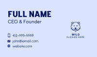 Polar Bear Zoo Business Card Image Preview