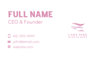 Pink Eyelash Cosmetics Business Card Image Preview