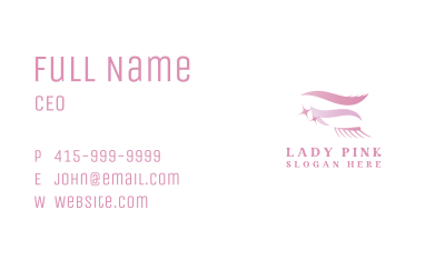 Pink Eyelash Cosmetics Business Card Image Preview