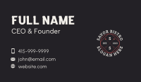 Brewery Hipster Circle Business Card Image Preview