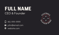 Brewery Hipster Circle Business Card Image Preview