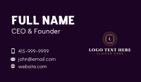 Elegant Luxury Ornament Business Card Design