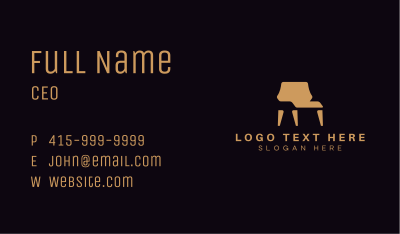 Chair Furniture Decor  Business Card Image Preview