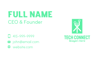 Green Digital Network Business Card Image Preview