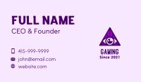 Triangular Eye Business Card Image Preview