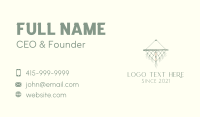 Woven Wall Hanging Macrame  Business Card Image Preview