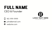 Tech Modern Letter R Business Card Image Preview