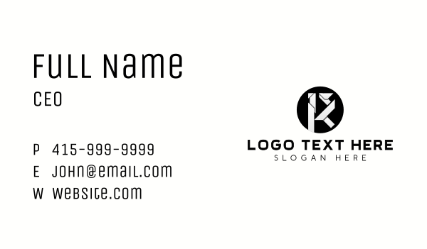 Tech Modern Letter R Business Card Design Image Preview