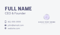 Lavender Watercolor Garland  Business Card Image Preview