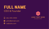 Hexagon Star Lettermark Business Card Image Preview