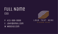 Abstract Wave Lines Business Card Image Preview