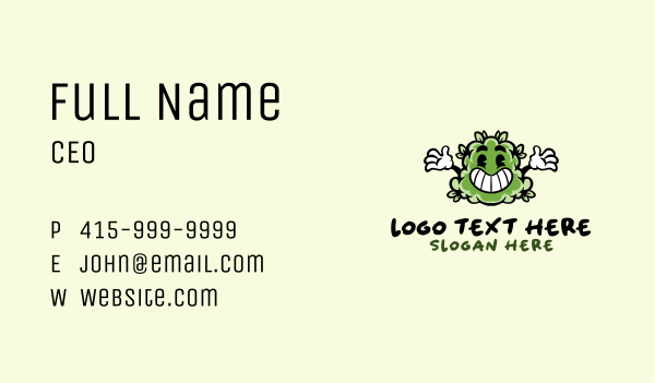 Cannabis Bud Marijuana Business Card Design Image Preview