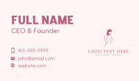 Nude Woman Body Business Card Design